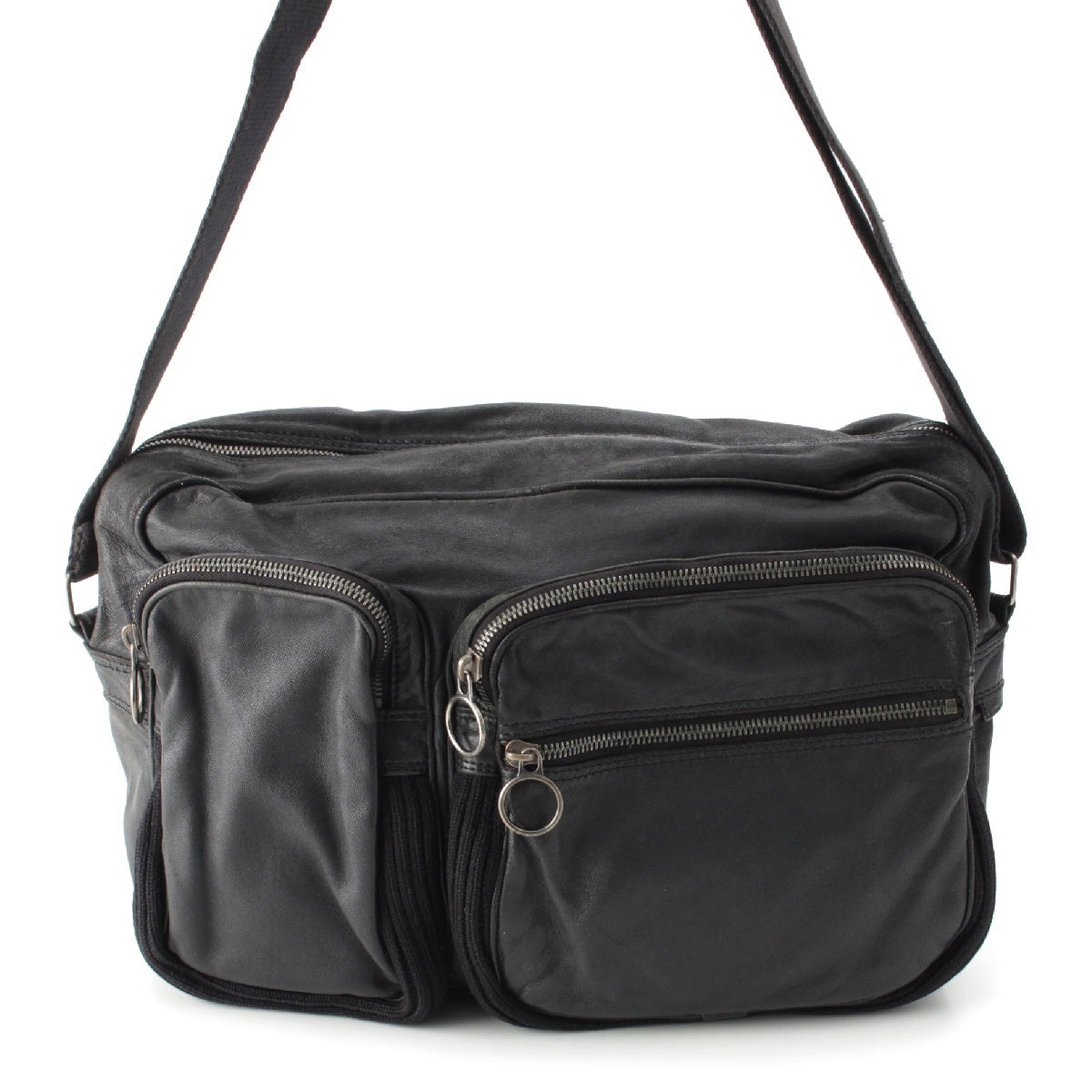 DIOR HOMME Eddy period lambskin Deville Shoulder Bag black