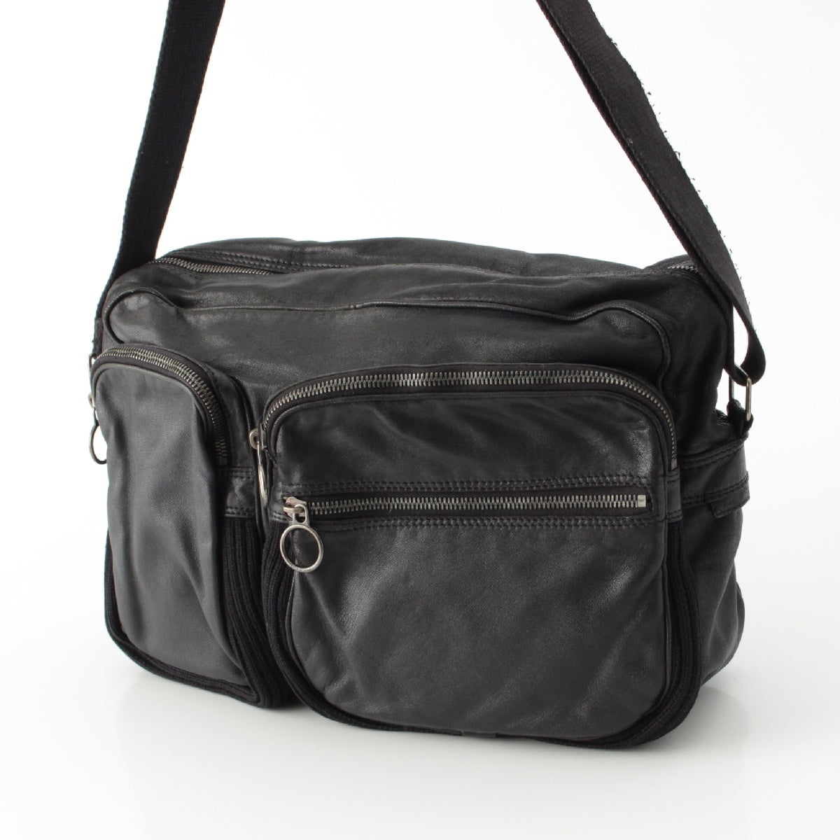 DIOR HOMME Eddy period lambskin Deville Shoulder Bag black