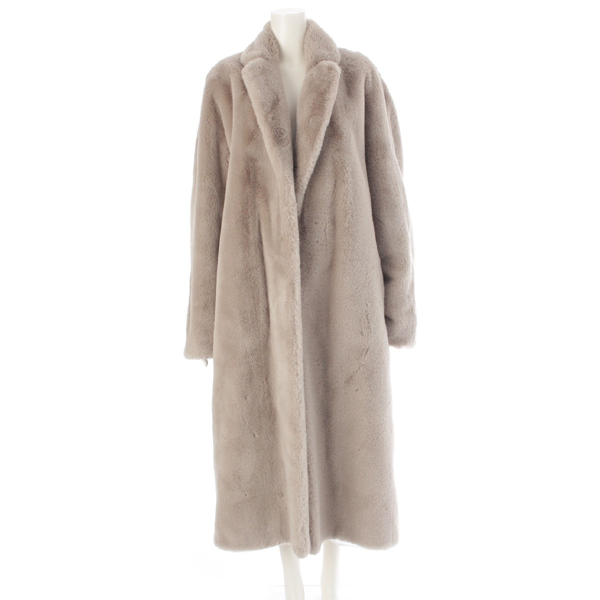 S Max Mara fur DESIGN FOR EASY LIVING FUR COAT outer gray 42