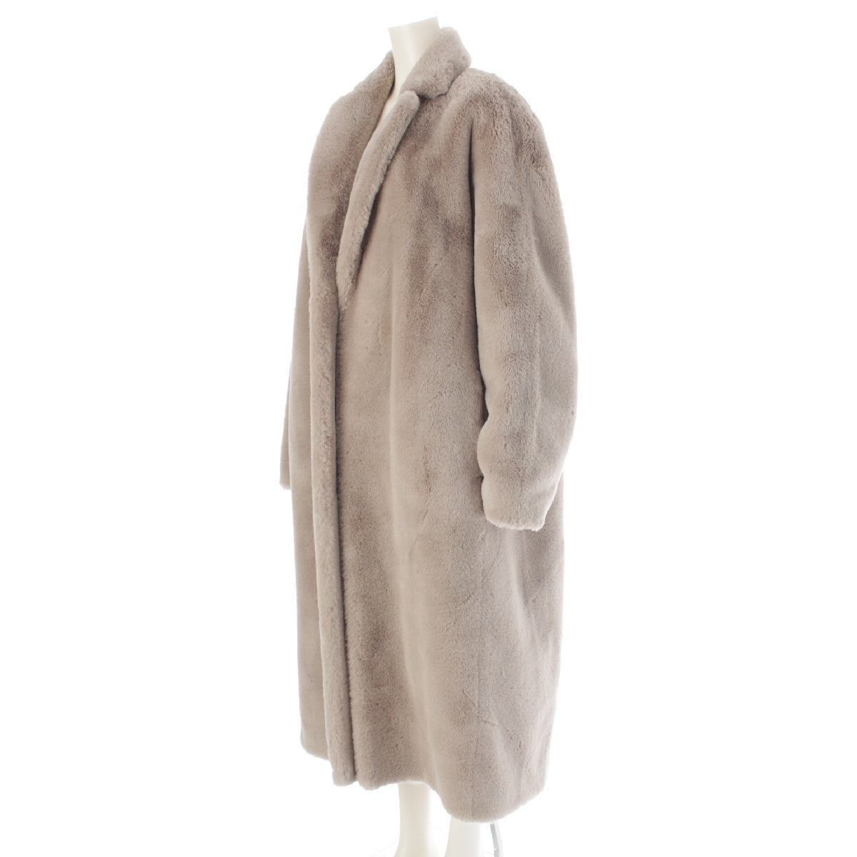 S Max Mara fur DESIGN FOR EASY LIVING FUR COAT outer gray 42