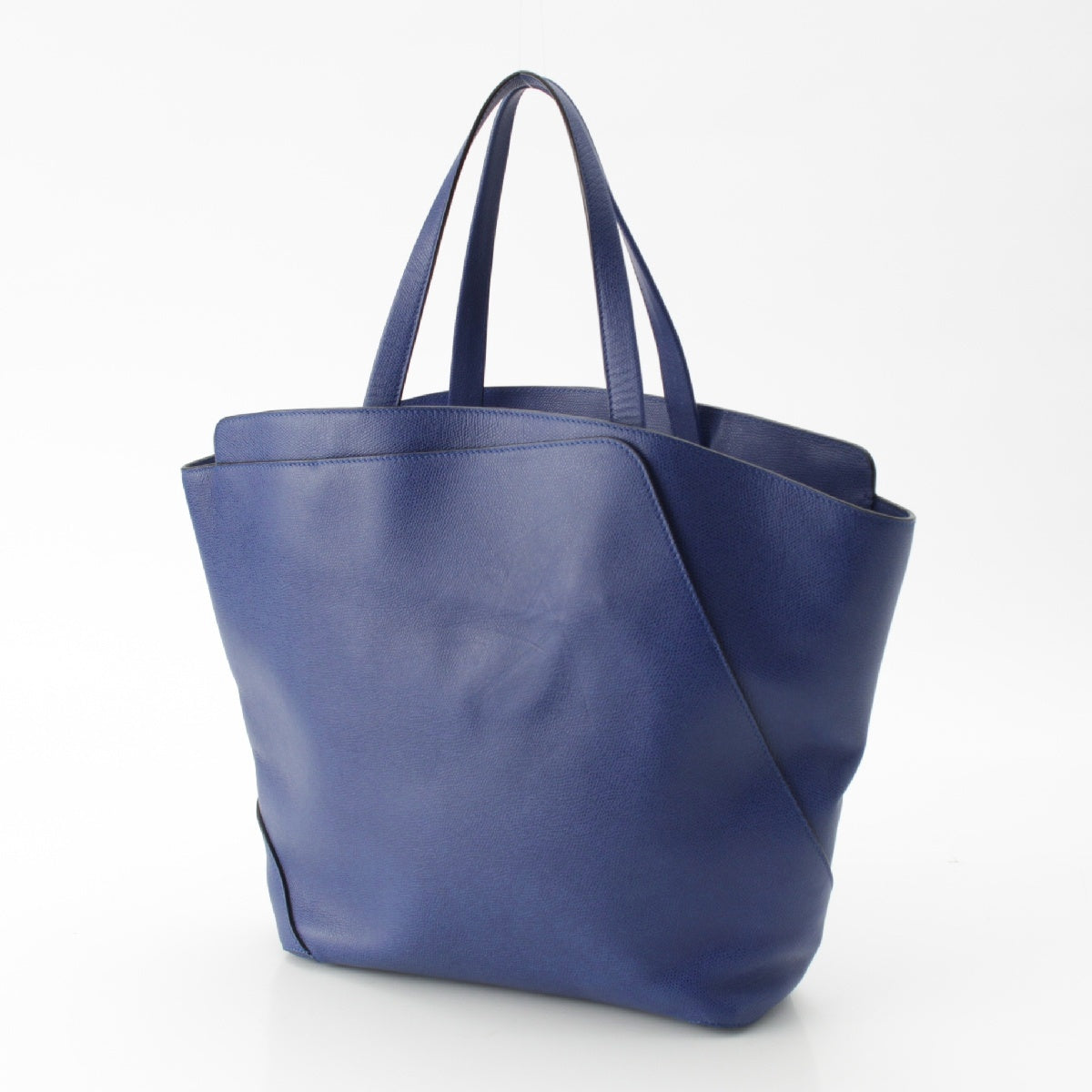 Valextra WRAP TOTE leather Tote Bag blue