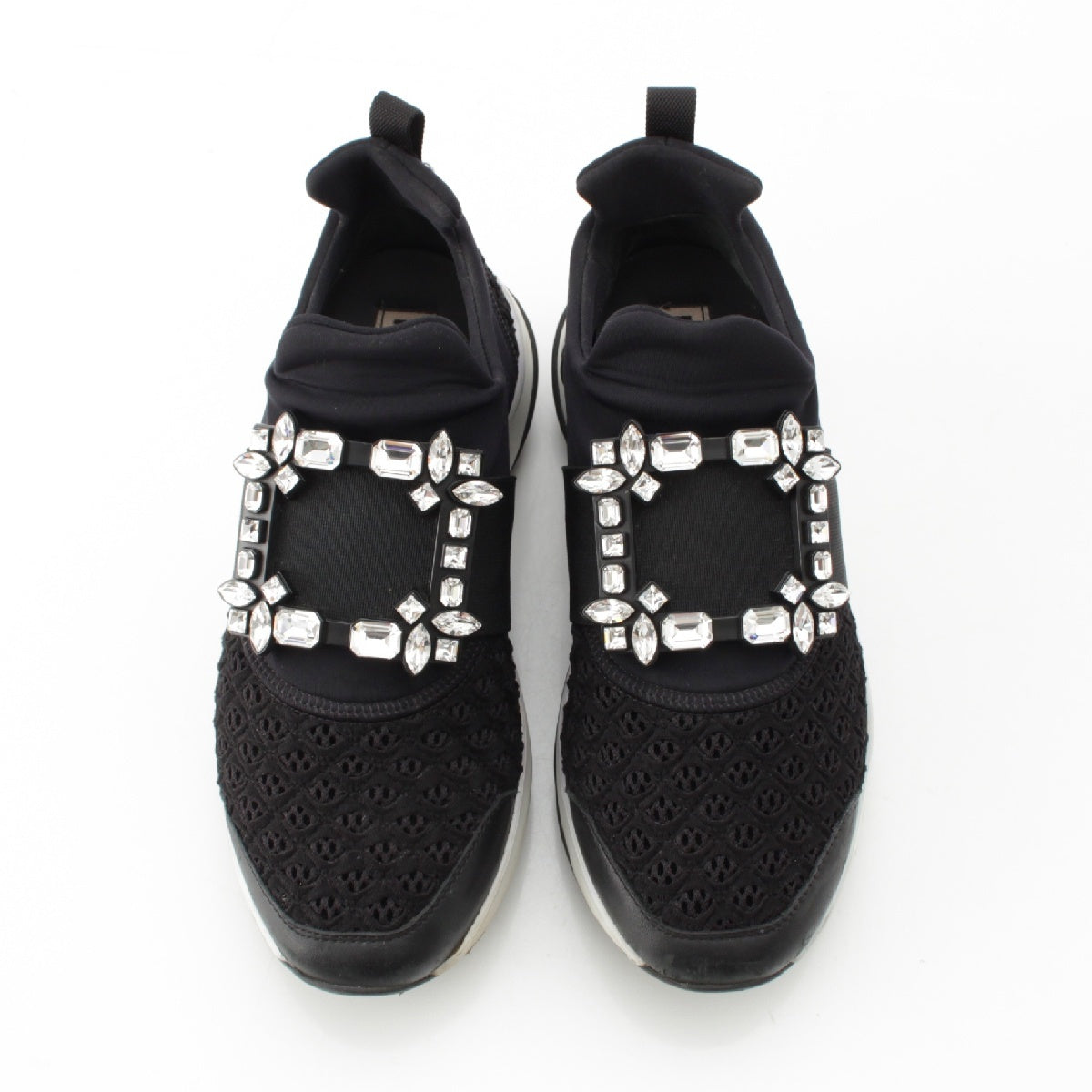 Roger Vivier fabric Vive Run Low Top sneakers Black x white 37