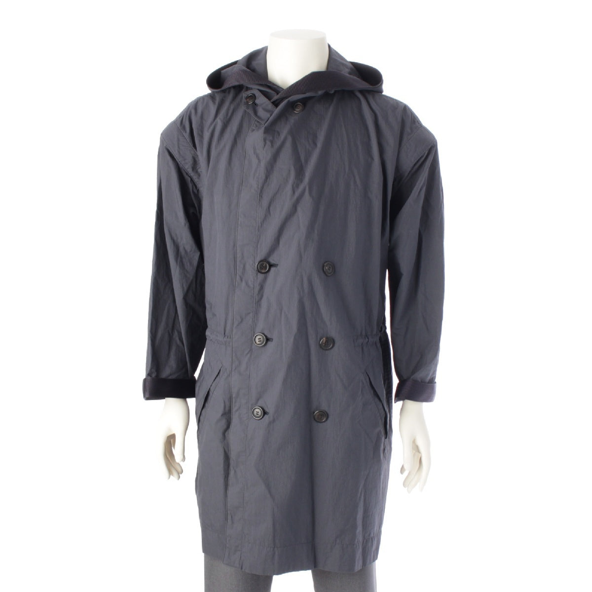 ISSEY MIYAKE MEN cotton Parker coat ME11FA002 Navy M