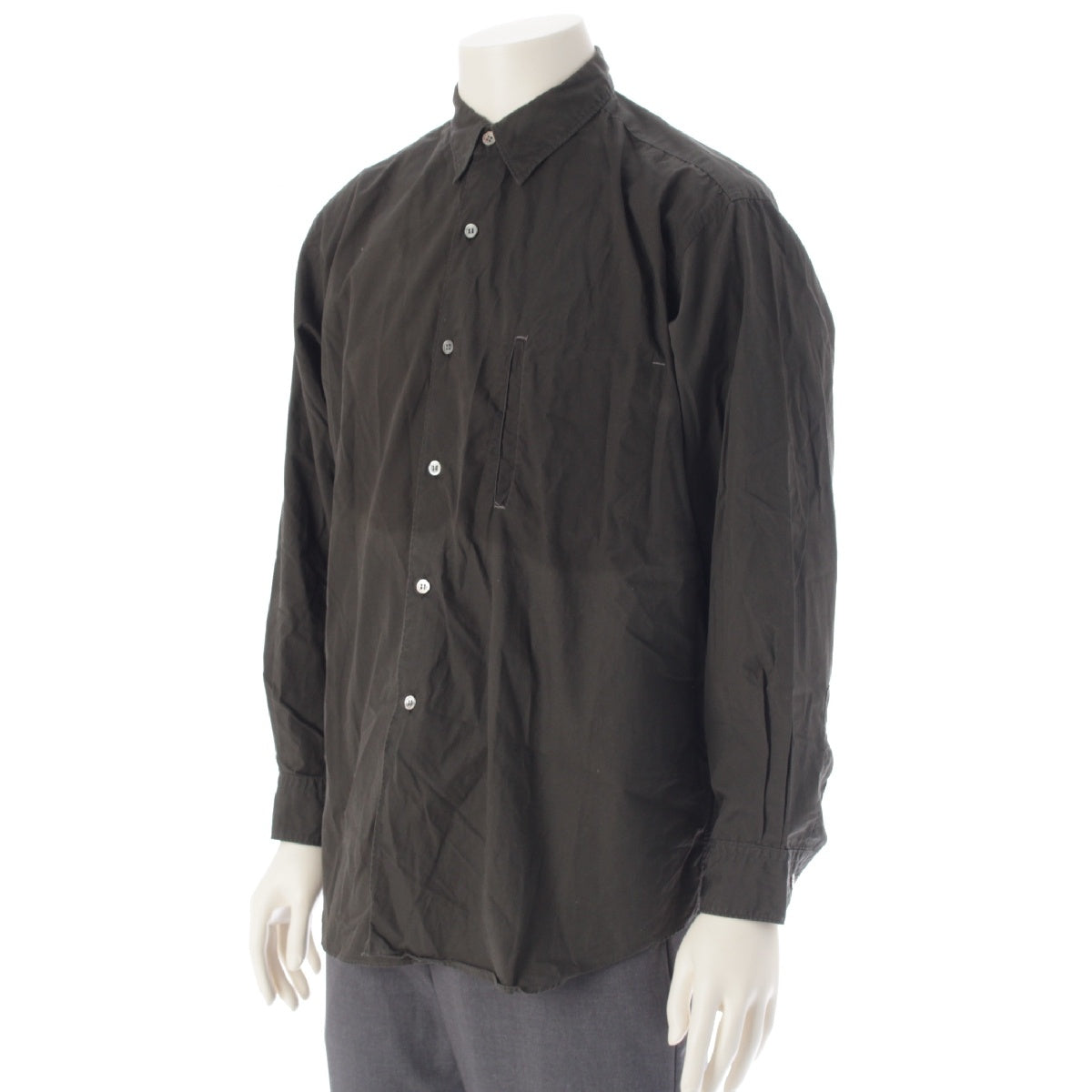 COMME des GARCONS HOMME AD1992 cotton Tanaka Omu Long sleeve shirt tops HB-080100 khaki