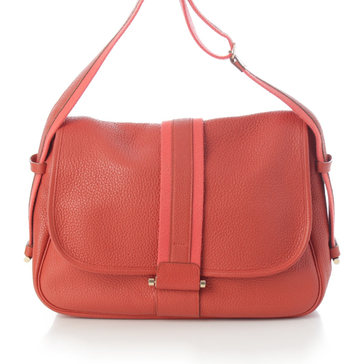 HERMES Boolean Lang Taurillon Clemence Shoulder Bag Rose Jaipur Sanguine