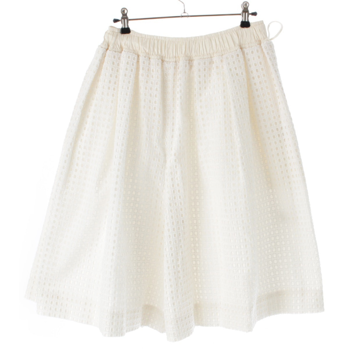 Drawer cotton All-over embroidery short culottes Pants Bottoms 6519-299-0311  white 38