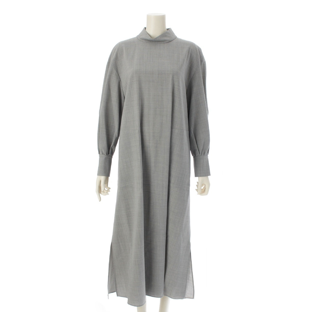 ADORE 23 years wool With pockets Long sleeves Long one piece dress 531‐3240035 gray 38