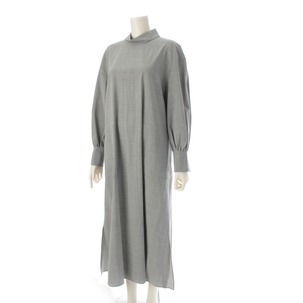 ADORE 23 years wool With pockets Long sleeves Long one piece dress 531‐3240035 gray 38