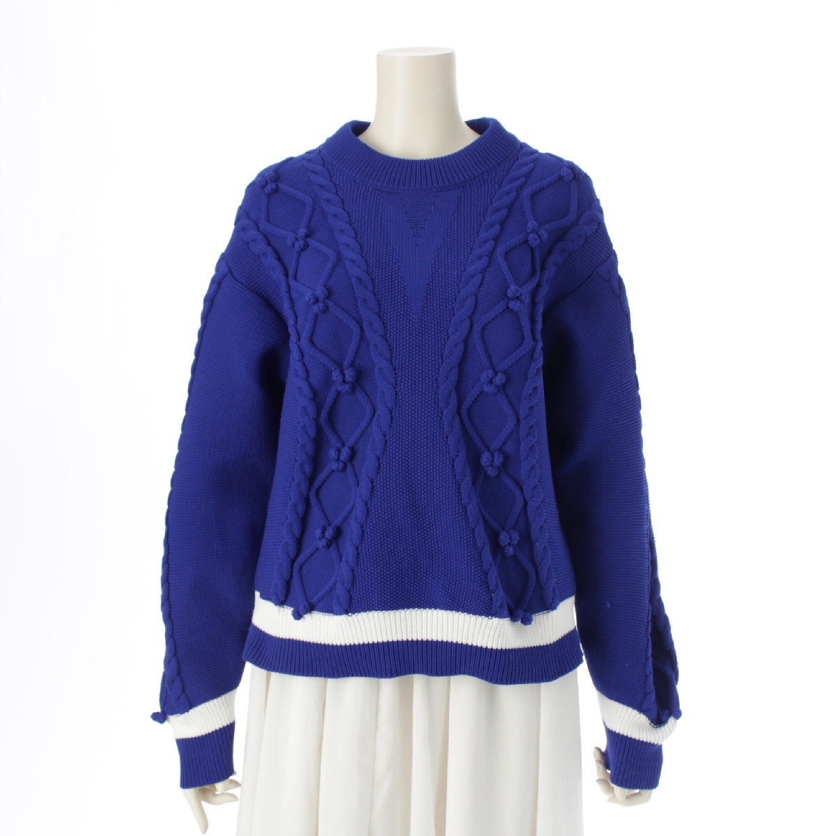 ADORE 24 years Popcorn Long Sleeve knit Sweaters Tops Pullovers 531‐1930416 blue 38