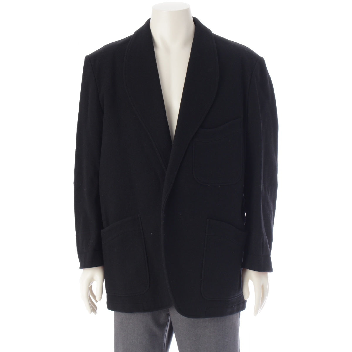 Y's for men 90s wool Smoking tailored jacket outer ML-J15-119 black S