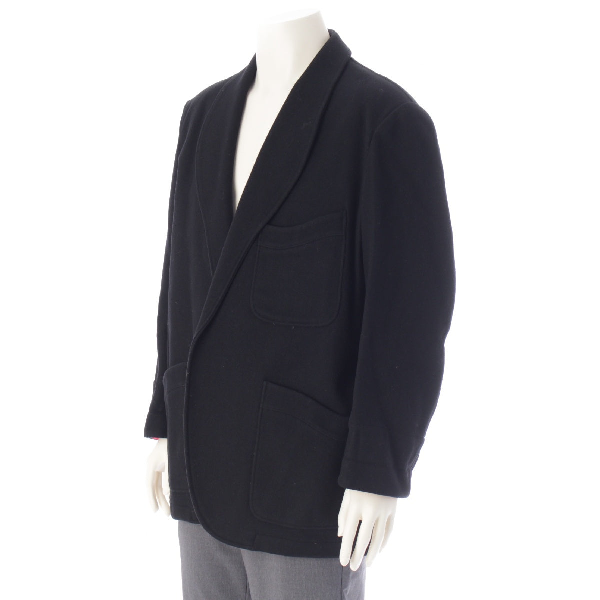 Y's for men 90s wool Smoking tailored jacket outer ML-J15-119 black S