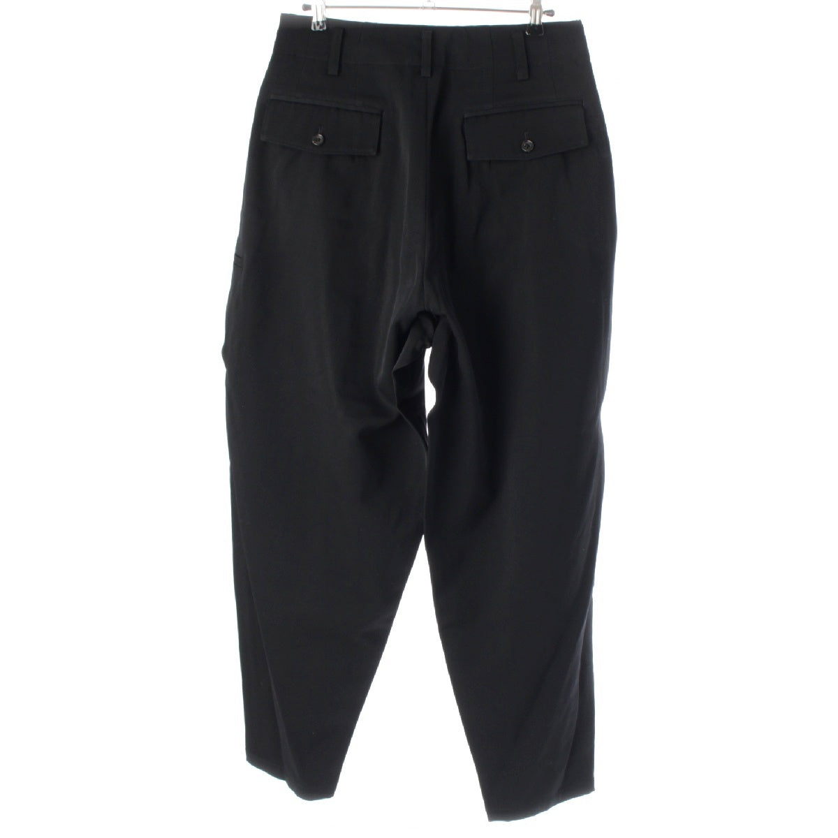 Y's for men wool Side stripes 2 tucks Pants Slacks Bottoms MX-P05-101  black S