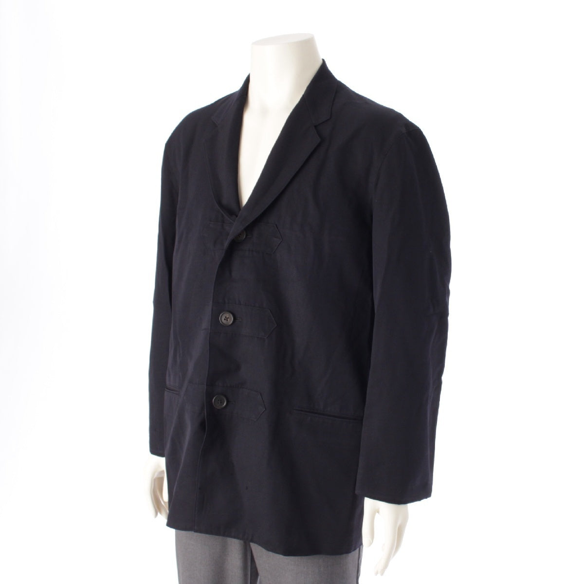 Y’s for men Wool gabardine 3B Single tailored jacket MR-J14-100 Navy M