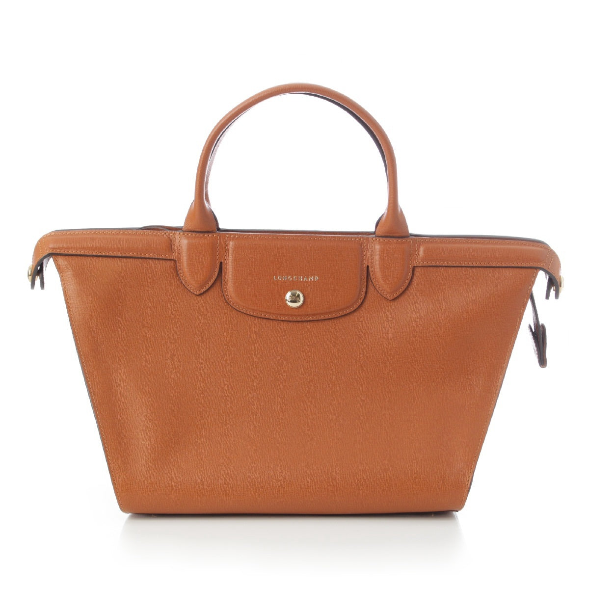 Longchamp Preage leather 2WAY Shoulder Handbag Brown