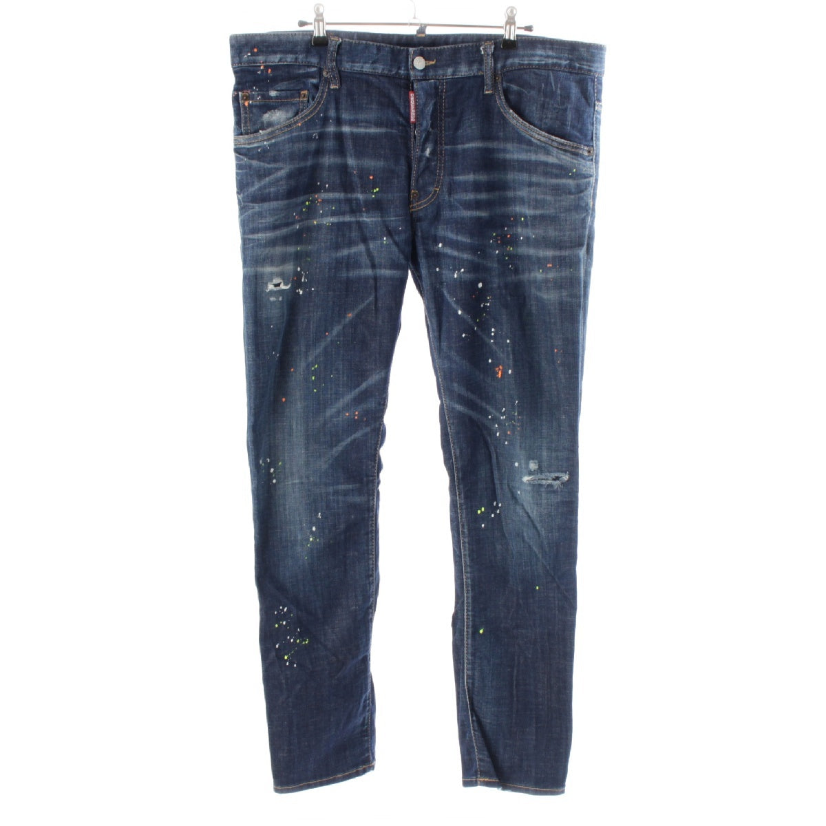 DSQUARED2 Cotton denim Crushed Paint Denim pants Jeans bottoms S74LB1274 Indigo 54