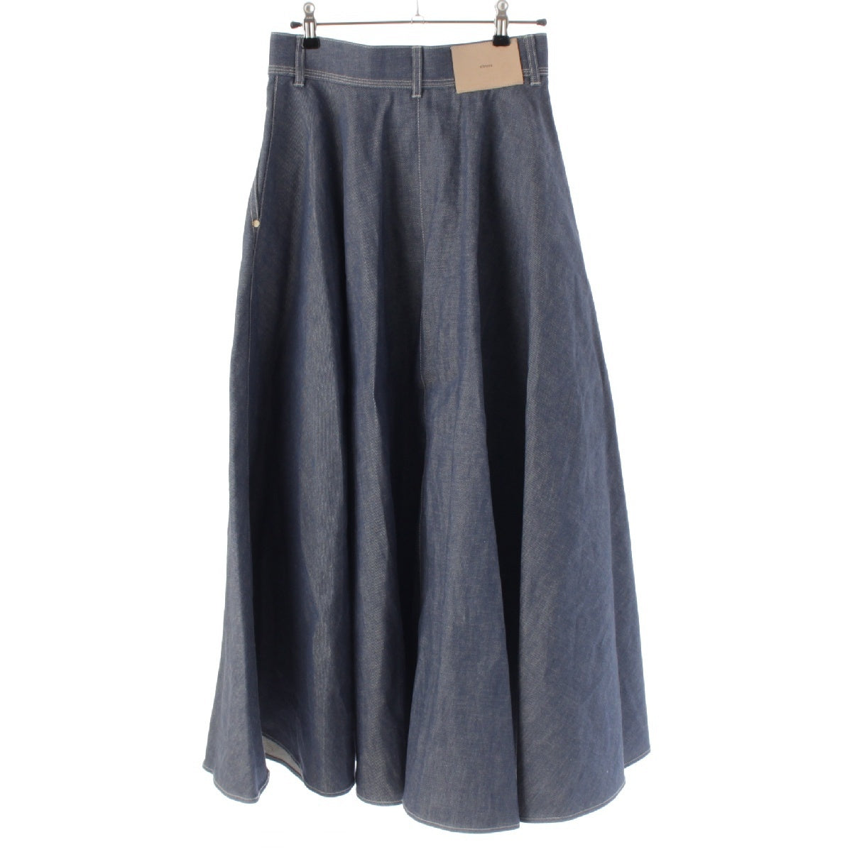 ebure Cotton denim Reactive Trapeze skirt Bottoms 3610500147 Indigo 36