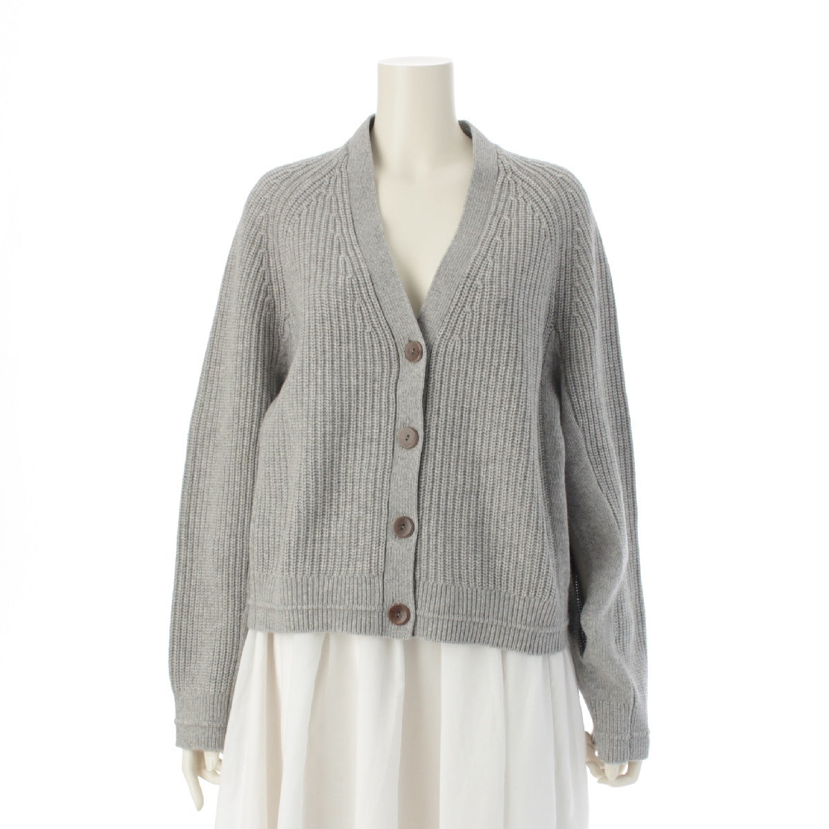 MARIA MCMANUS wool knit cardigan tops 6515-343-0572 gray