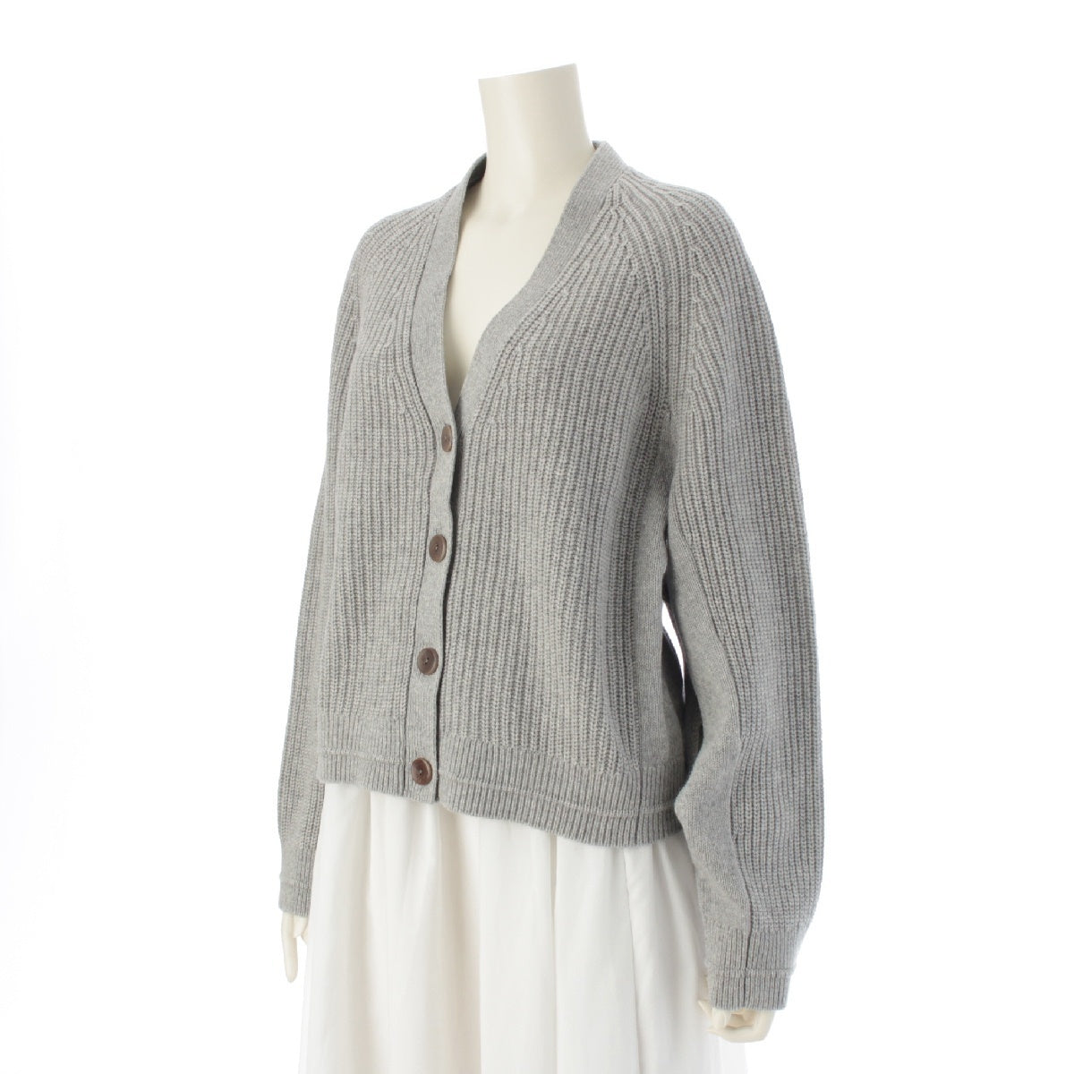 MARIA MCMANUS wool knit cardigan tops 6515-343-0572 gray