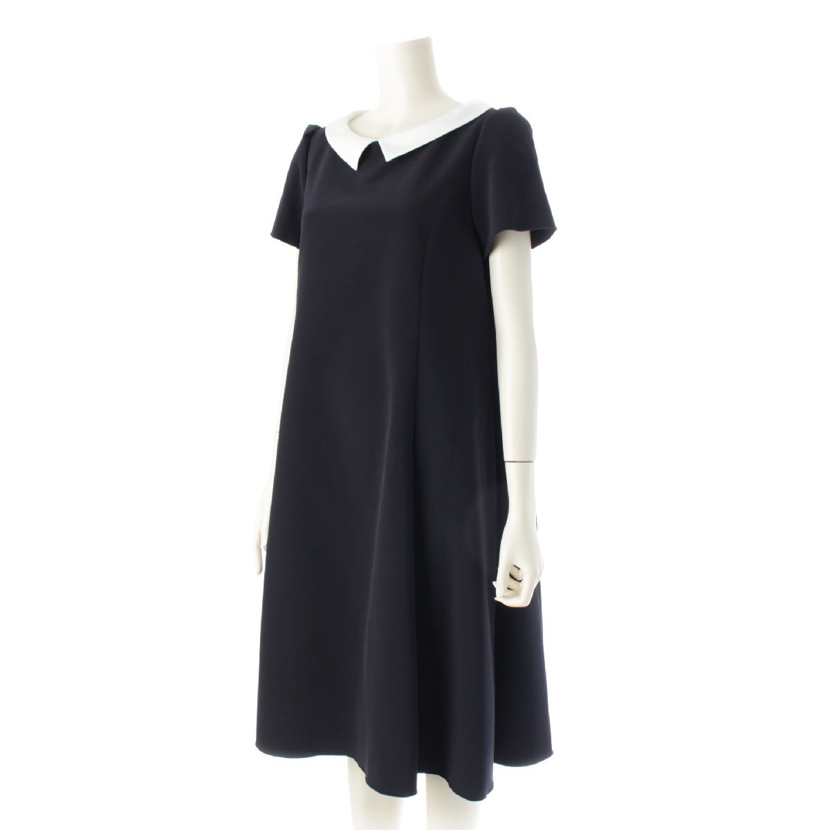 FOXEY NEW YORK 24 years Acapella With collar dress one piece 44664 Navy 42