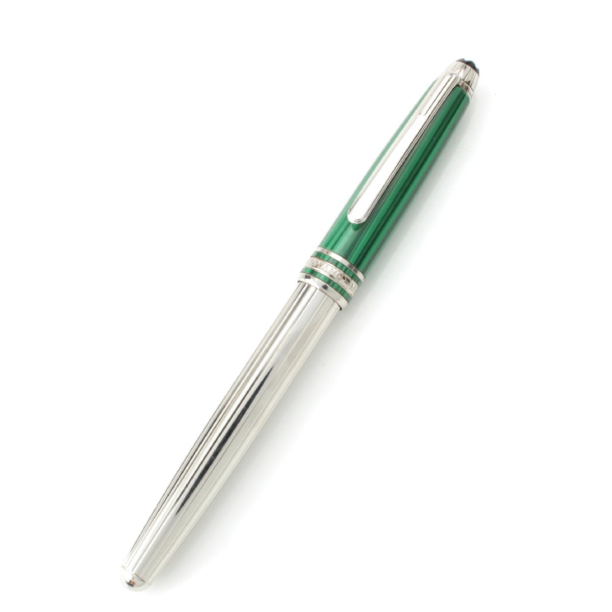 MONTBLANC Meisterstück Solitaire Nicholas I Nib 18K fountain pen Stationery and Writing Supplies Malachite Green Silver