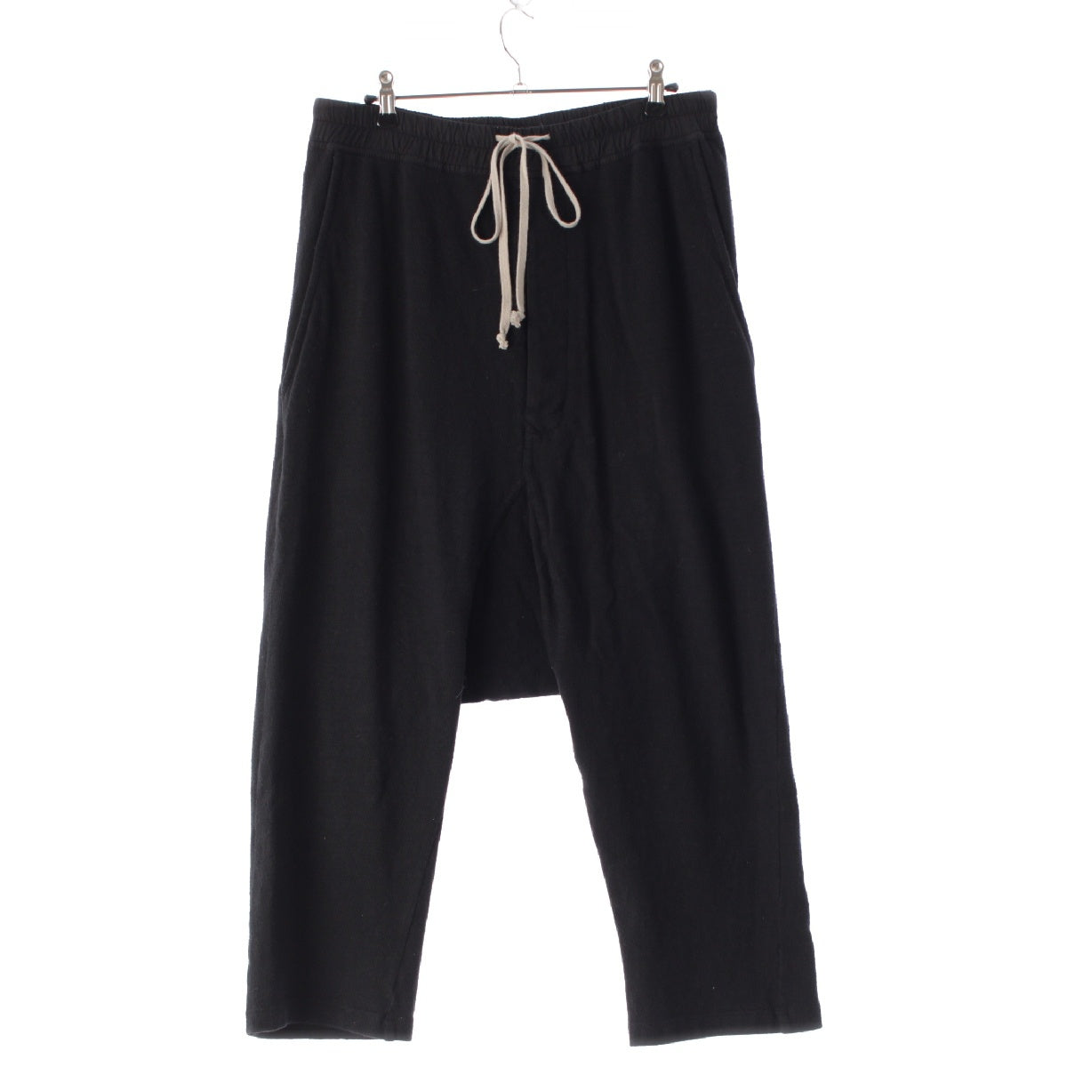 Rick Owens DRKSHDW 17AW cotton Sarouel Cropped Pants Bottoms DU17F2373-BG black S