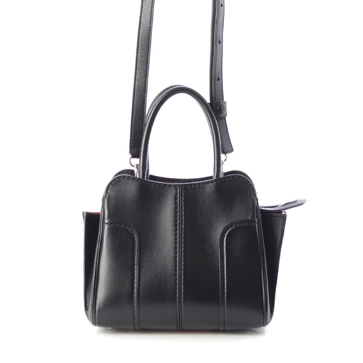 TOD’S Sella leather 2way Shoulder Mini Handbag black