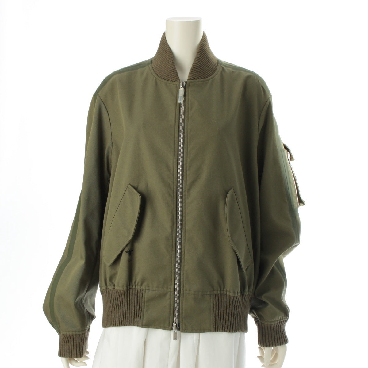 Christian Dior 19AW Sideline Bomber Military jacket outer 947C14B3204 Khaki green XS