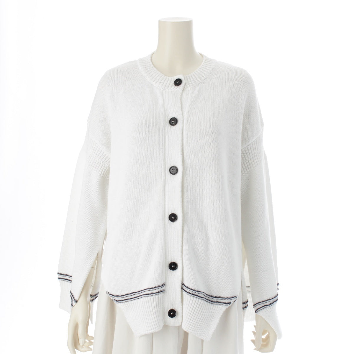 MARNI cotton Logo knit cardigan tops CDMD0309Q0 white 36