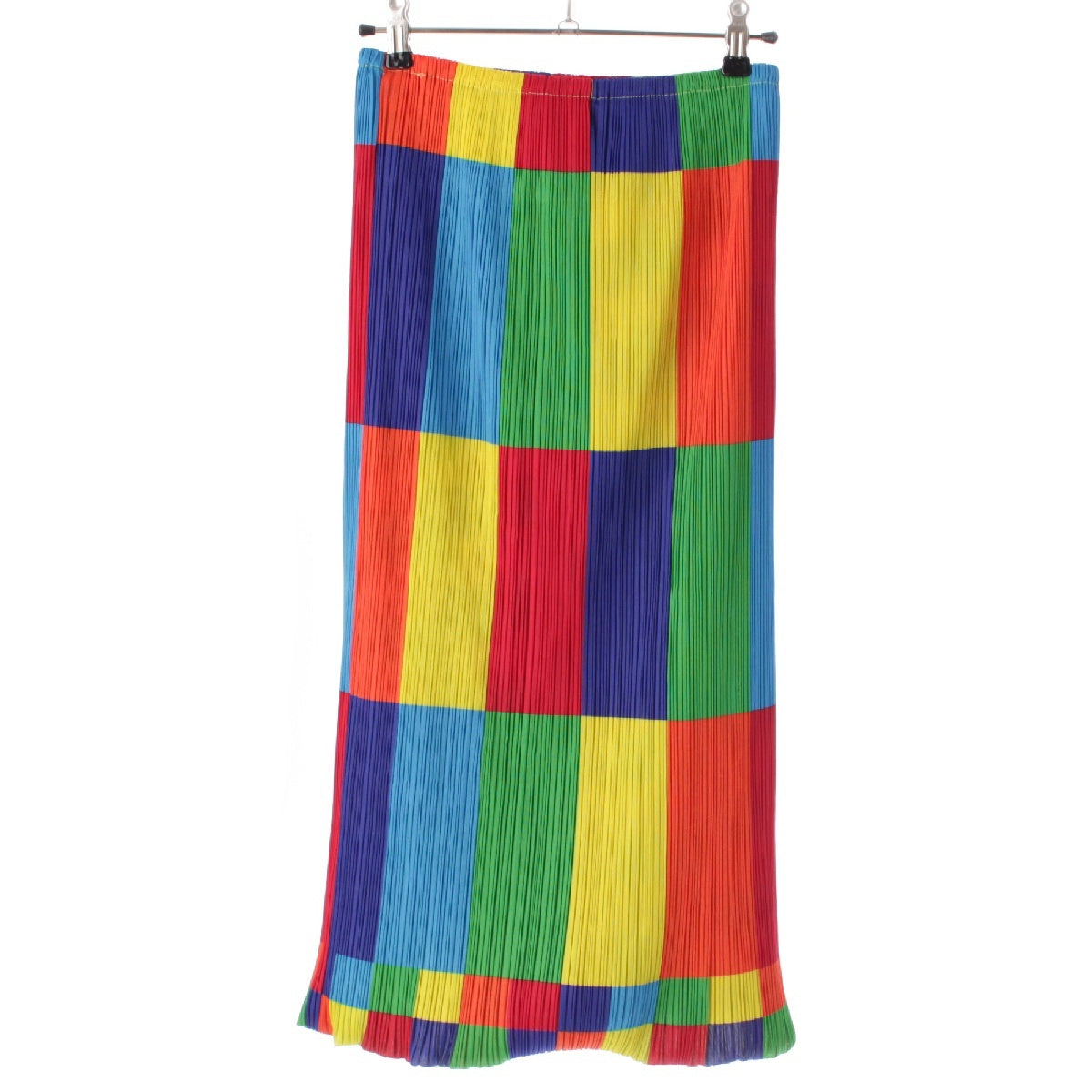 PLEATS PLEASE ISSEY  Reversible block check skirt Bottoms PP14-JG347 multicolor 3