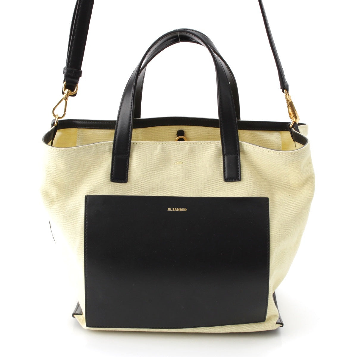 JIL SANDER Wonder Square Small 2WAY Handbag Shoulder Bag bag Yellow black