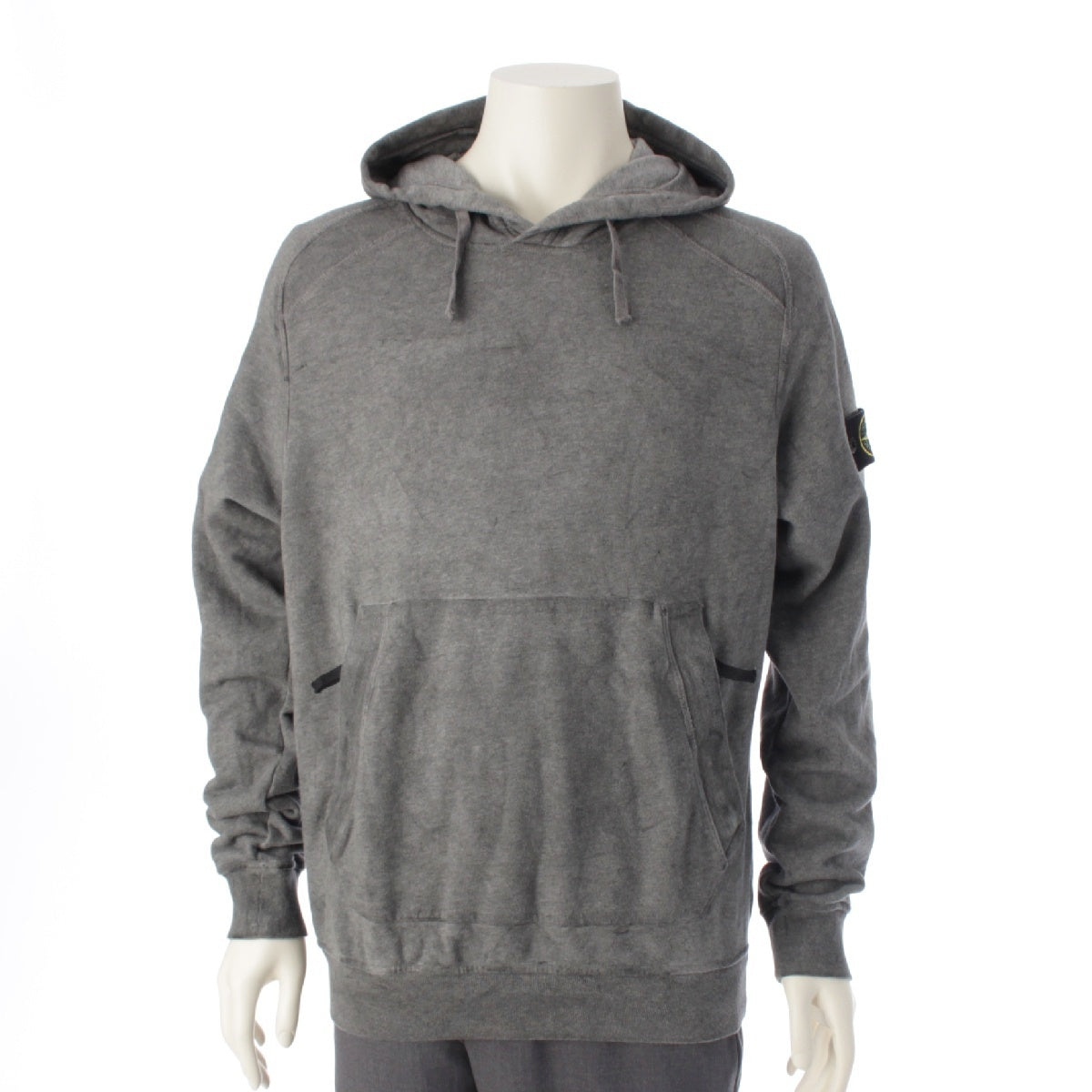 STONE ISLAND cotton Dust color processing Parker Tops Pullovers Hoodies 741562090 gray M