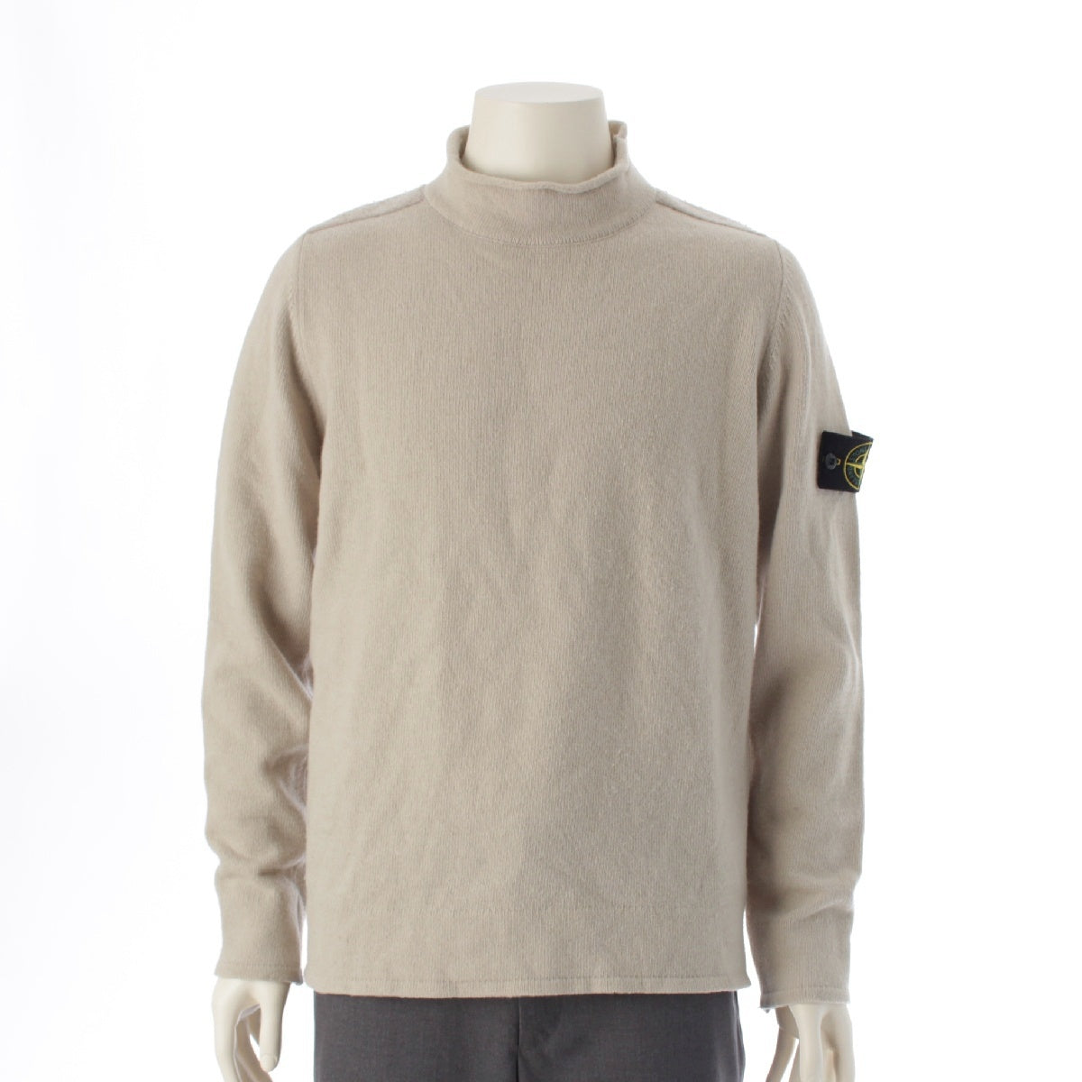 STONE ISLAND High neck Long sleeve knit Sweater tops 6915542A3 beige M