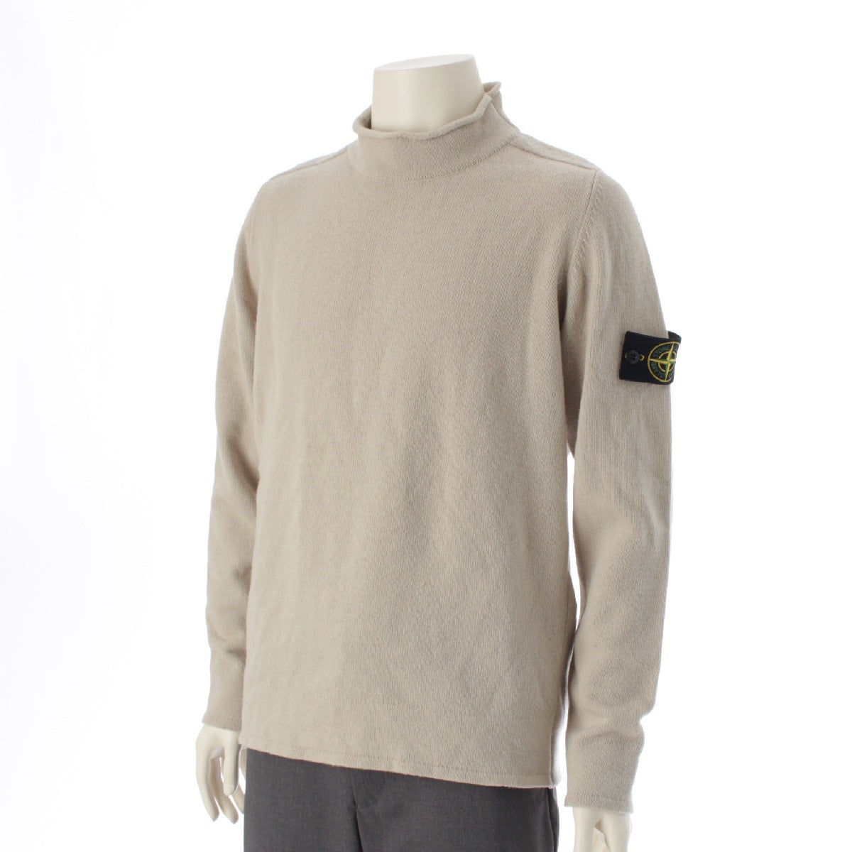 STONE ISLAND High neck Long sleeve knit Sweater tops 6915542A3 beige M