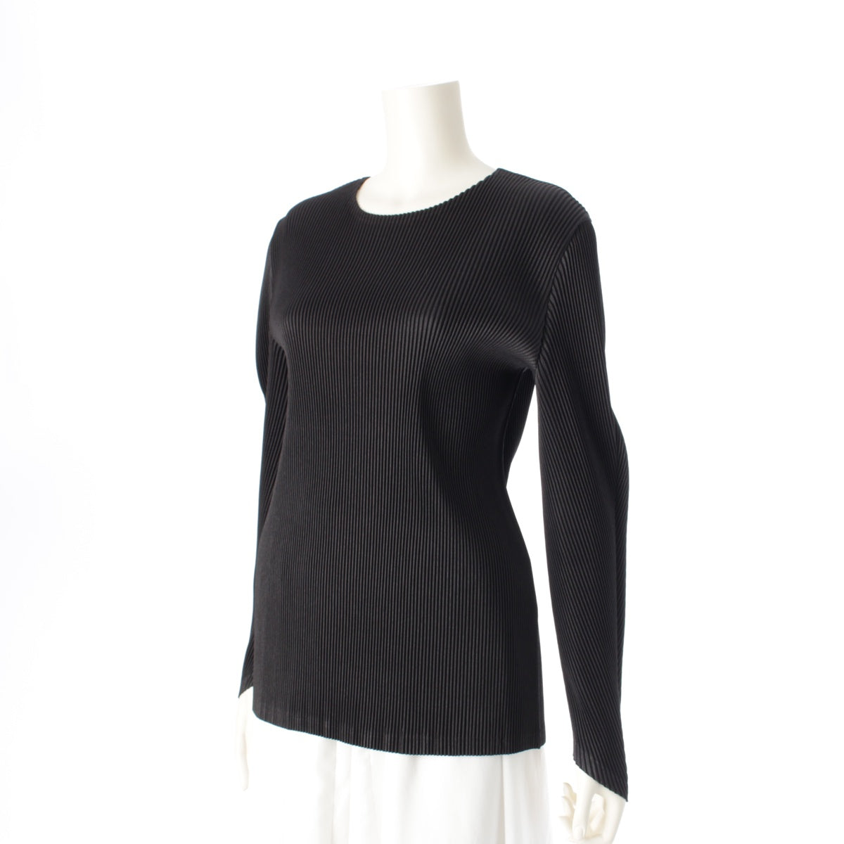 ISSEY MIYAKE 24 years Pleated crew neck Cut tops IM41FJ620 black 2