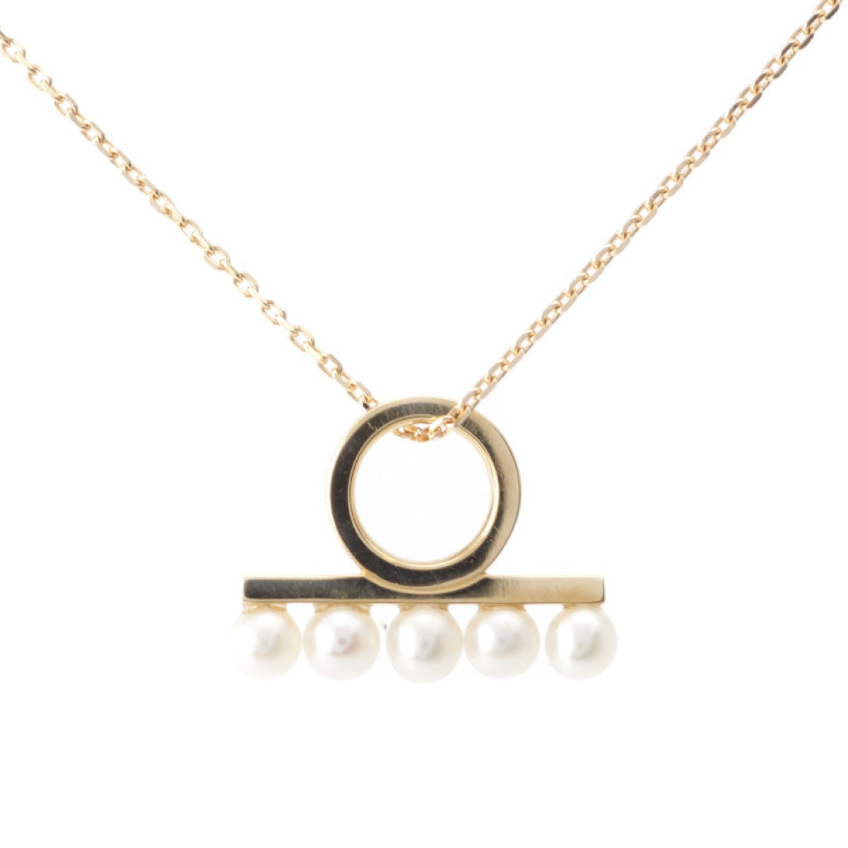 TASAKI Balance Charm Pearl Necklace Accessories 18K Yellow Gold Yellow Gold 2.3g