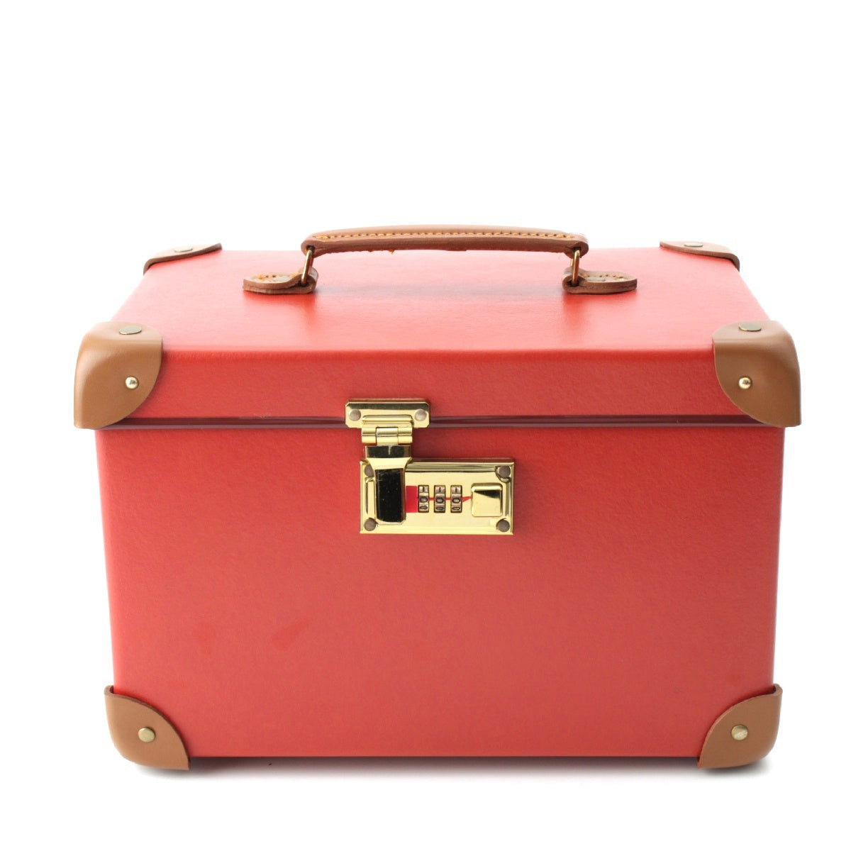 GLOBE TROTTER Safari Vulcan fiber 13 inch Vanity bag GTCNTRT13VC Red