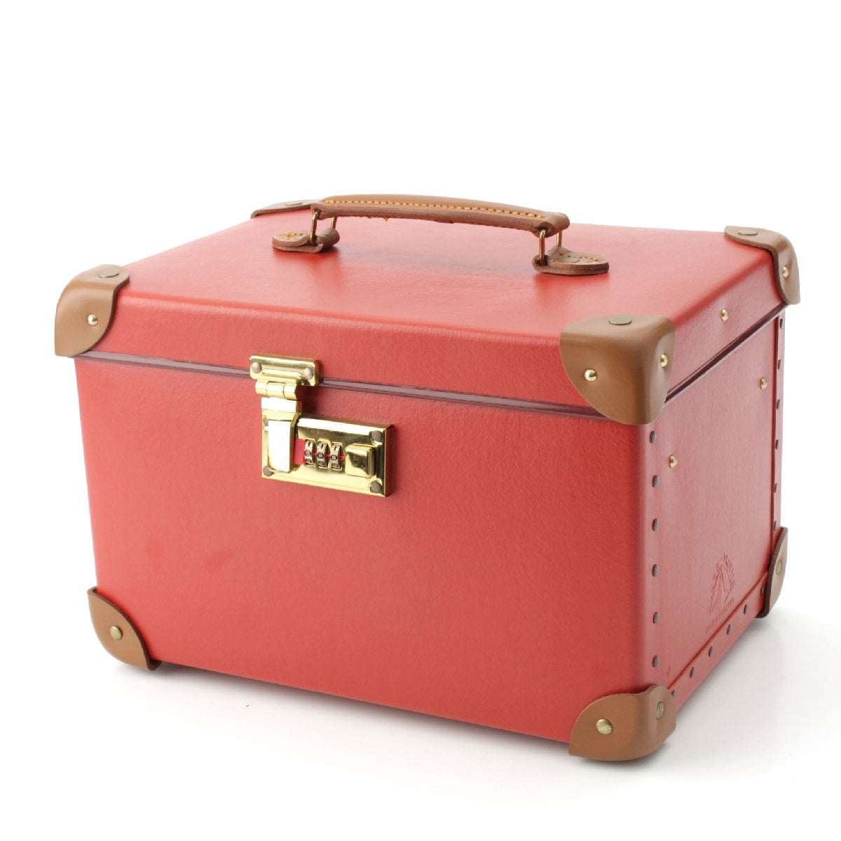 GLOBE TROTTER Safari Vulcan fiber 13 inch Vanity bag GTCNTRT13VC Red