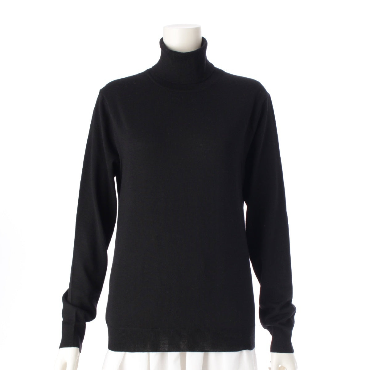 ISSEY MIYAKE White label wool Turtleneck knit sweater tops IM34KN525 black 3