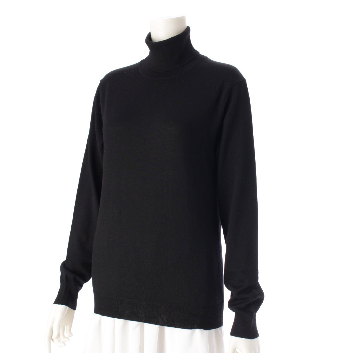 ISSEY MIYAKE White label wool Turtleneck knit sweater tops IM34KN525 black 3