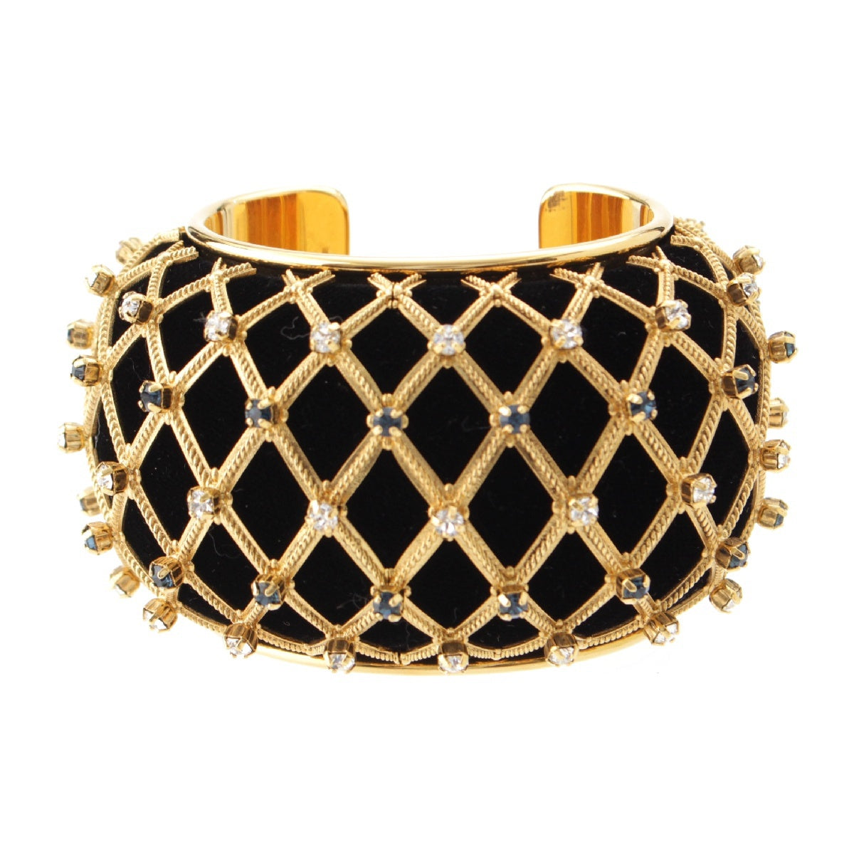 SAINT LAURENT 23 years GP Gold Opium Anthony Vaccarello Decoration Bangle Accessories Bracelets Gold black