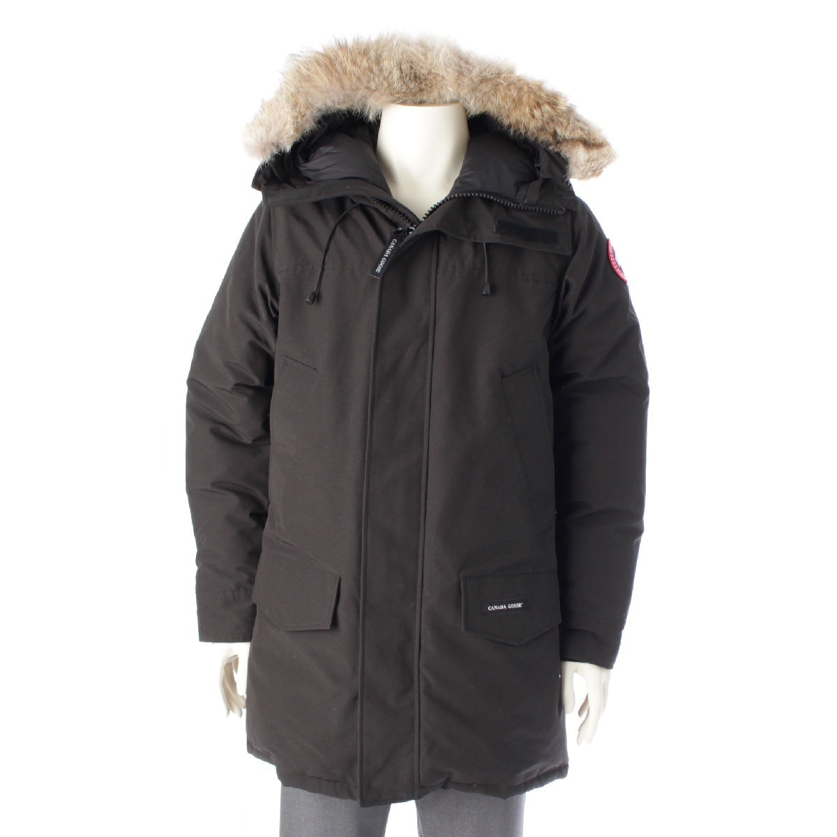 CANADA GOOSE Langford Parka Fur Hood Long Down jacket Coat outer 2062M black 180/92Y