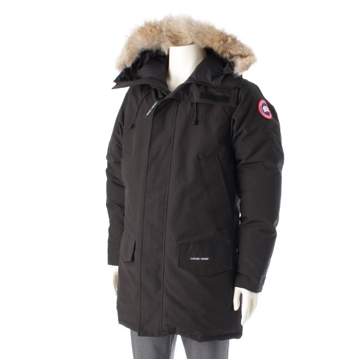 CANADA GOOSE Langford Parka Fur Hood Long Down jacket Coat outer 2062M black 180/92Y