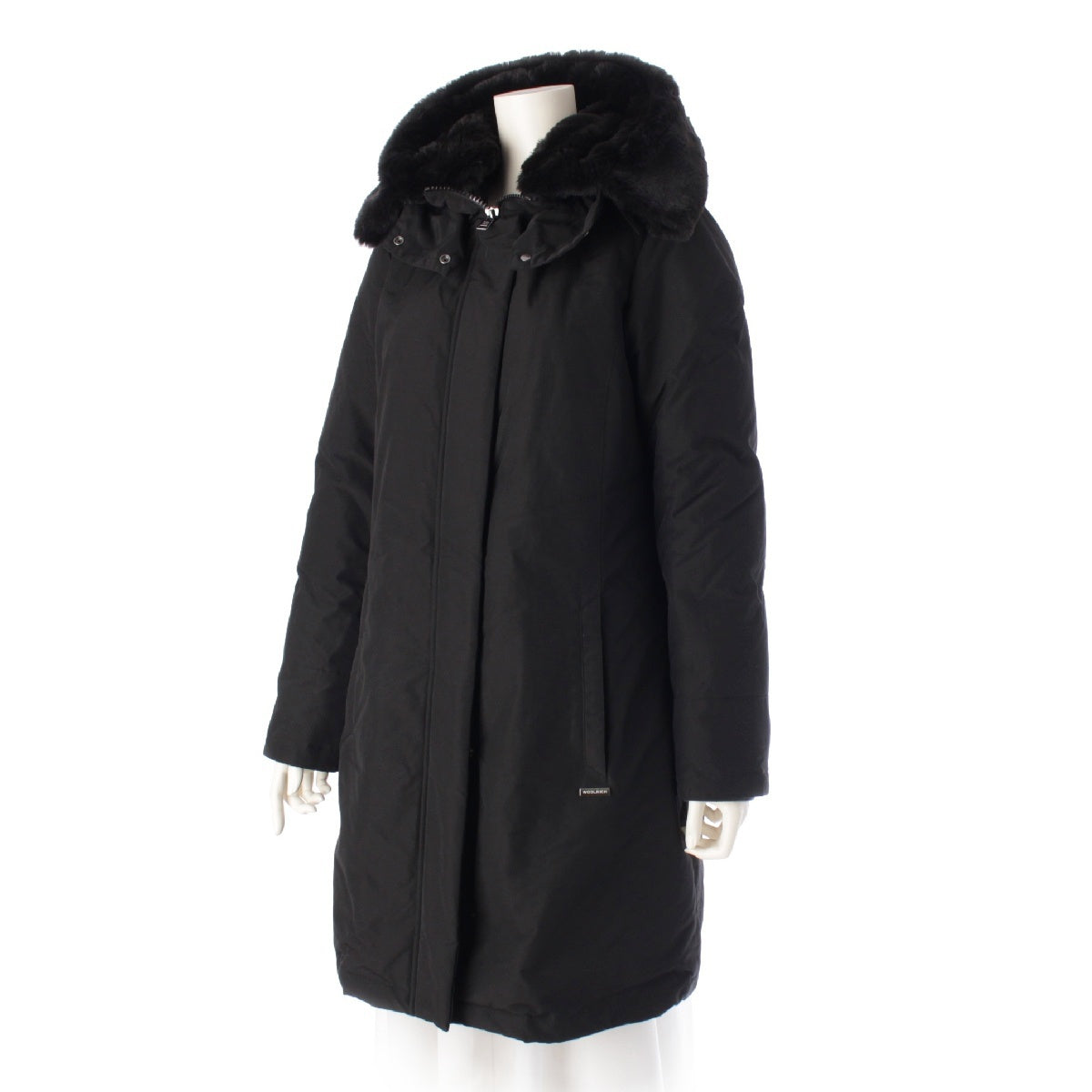 WOOLRICH Bowbridge Parka Food fur down coat outer WWOU0551 black M