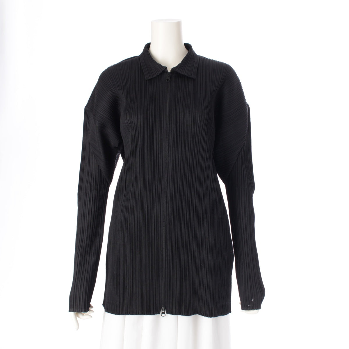 PLEATS PLEASE ISSEY  Zip up Jacket Tops shirt PP04-JD359 black 3