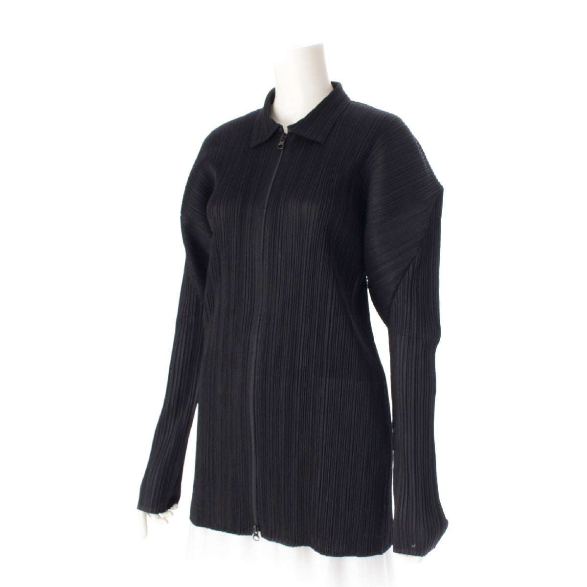 PLEATS PLEASE ISSEY  Zip up Jacket Tops shirt PP04-JD359 black 3