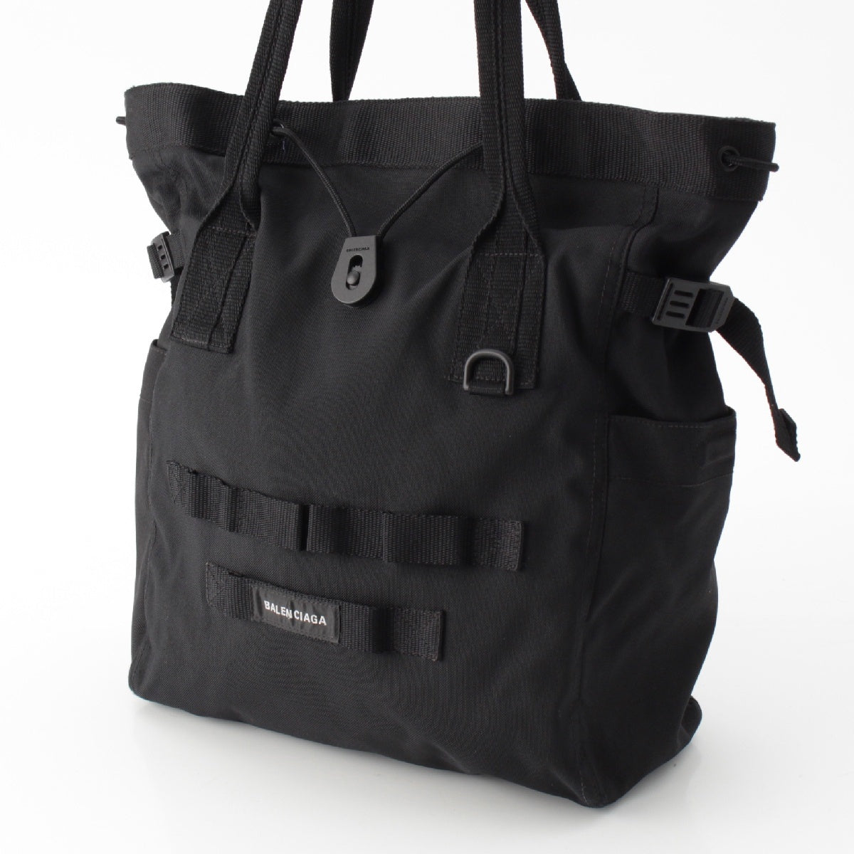 BALENCIAGA army Nylon Logo 2way Handbag 644040 black