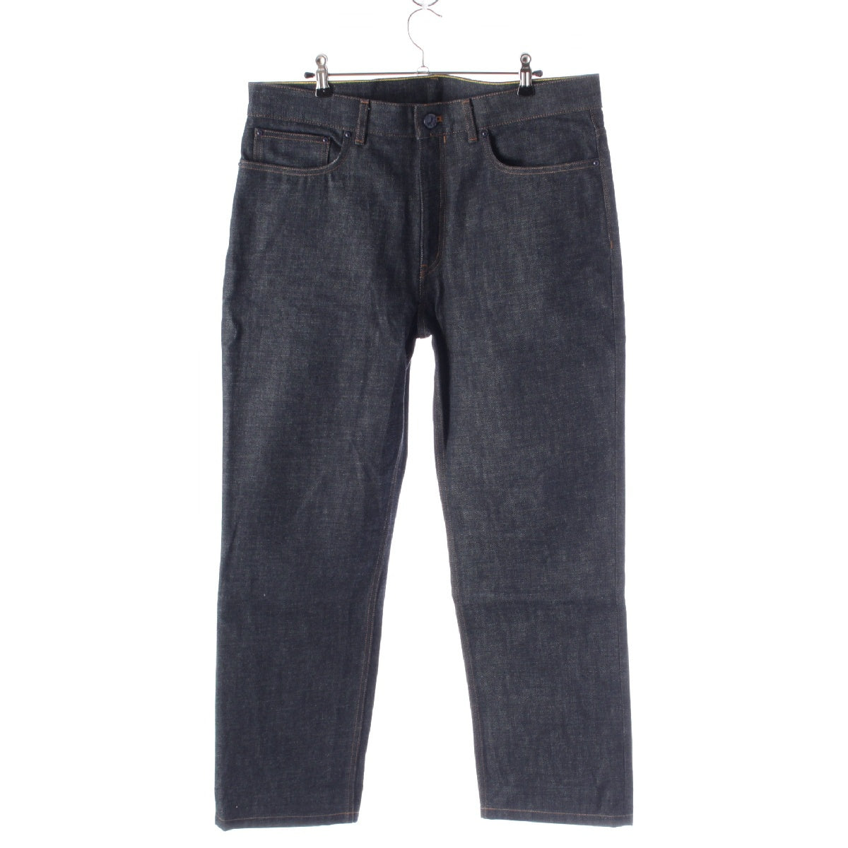 LOUIS VUITTON Cotton denim Cowhide tag with yellow stitching Pants Regular Pants Bottoms HID80WDK0 1A5VTF blue 34
