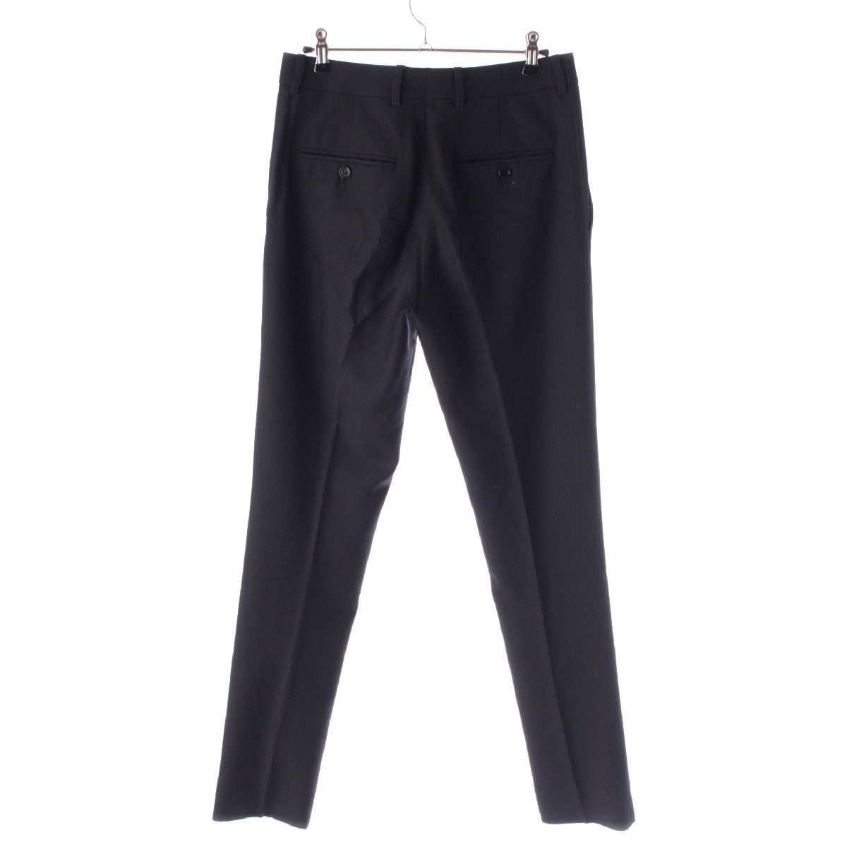 CELINE Wool gabardine Classic Slacks Pants Bottoms 2PD85650D black 44