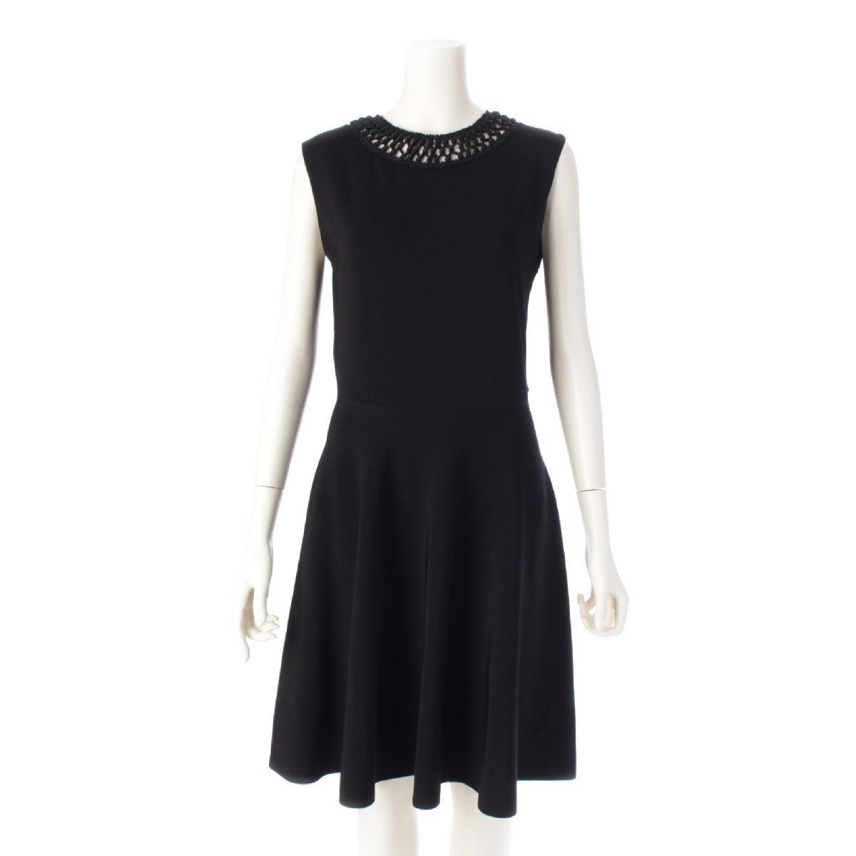 VALENTINO Sleeveless Braided one piece dress black L