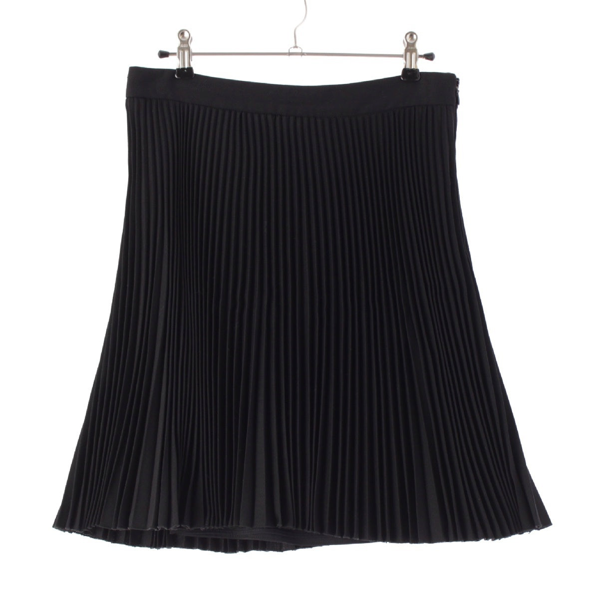 VALENTINO wool Pleated Mini skirt black 42
